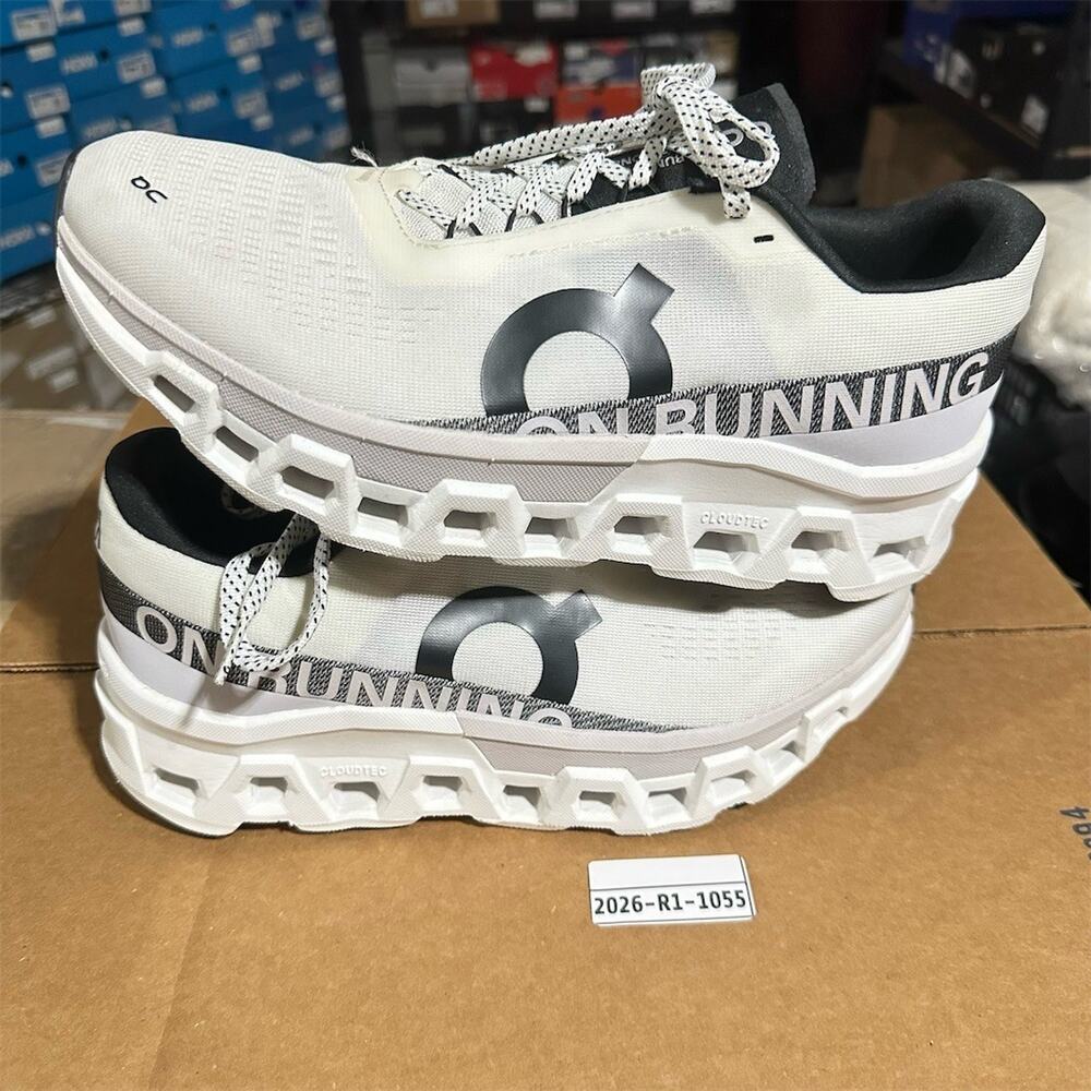 On Running Cloudmonster 2 'White/Frost' CloudTec Sneakers | Womens 11 | EUC